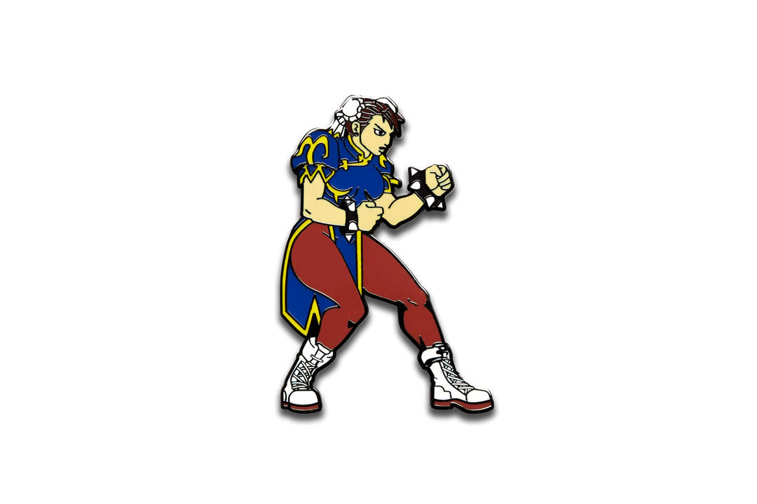 Pinfinity Street Fighter Chun-Li Augmented Reality Pin Badge - stylecreep.com