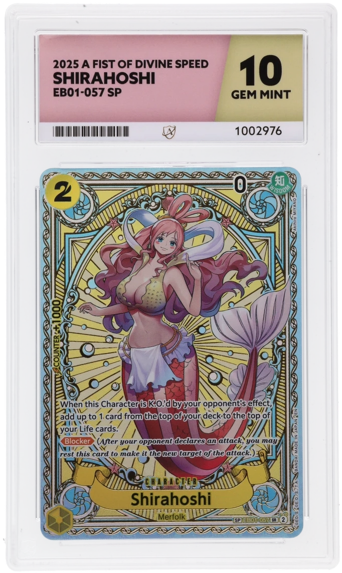 One Piece Graded Card - Shirahoshi EB01-057 SP - Ace Gem Mint 10 (1002976)