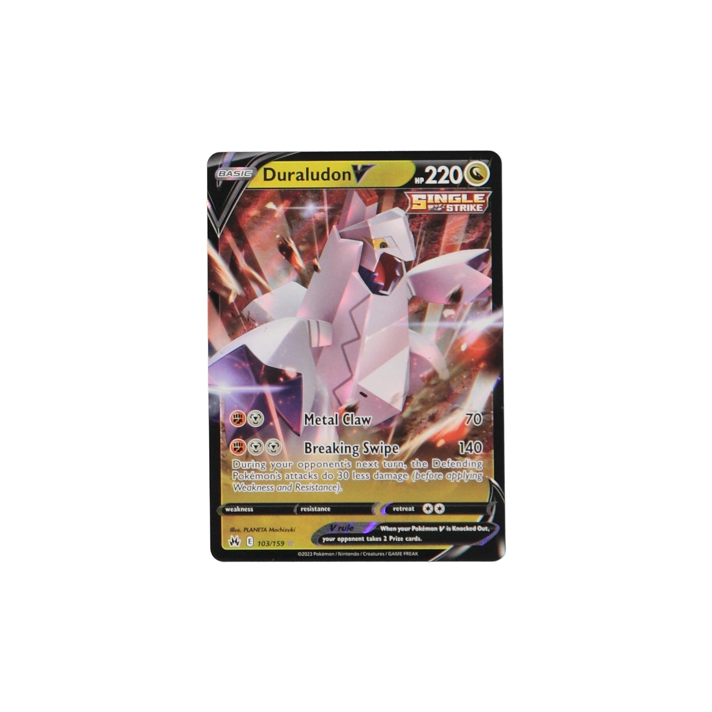 Pokemon TCG Crown Zenith 103/159 Duraludon V Card - stylecreep.com