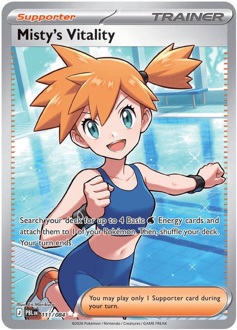 Misty's Vitality (111)| Pokemon Card –