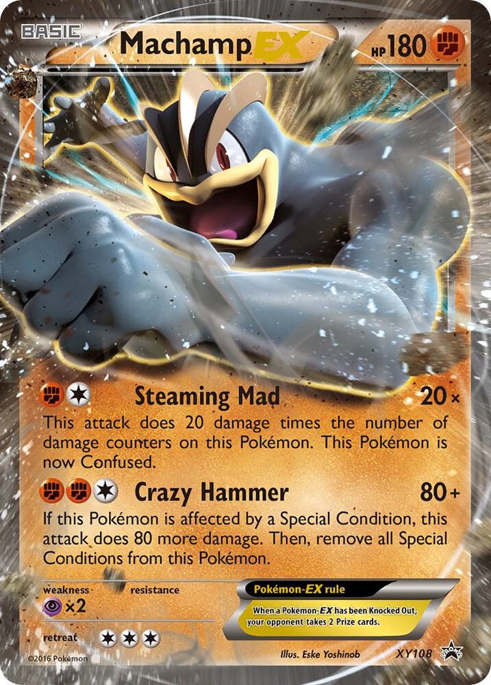 Pokemon XY Promos Machamp EX XY108 Promo Holofoil Card