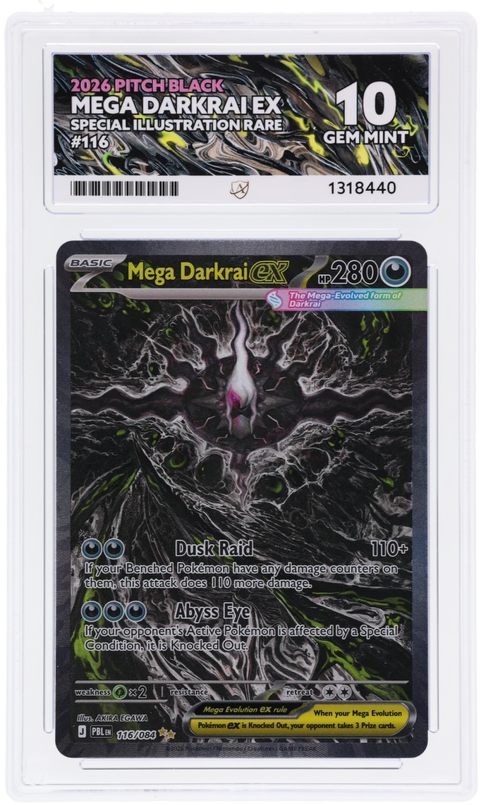 Pokemon Graded Card - Mega Darkrai ex 116/084 - Ace Gem Mint 10 (1318440)