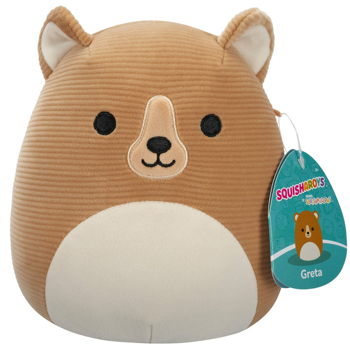 Squishmallows 7.5" Corduroy Plush - Greta Brown Bear