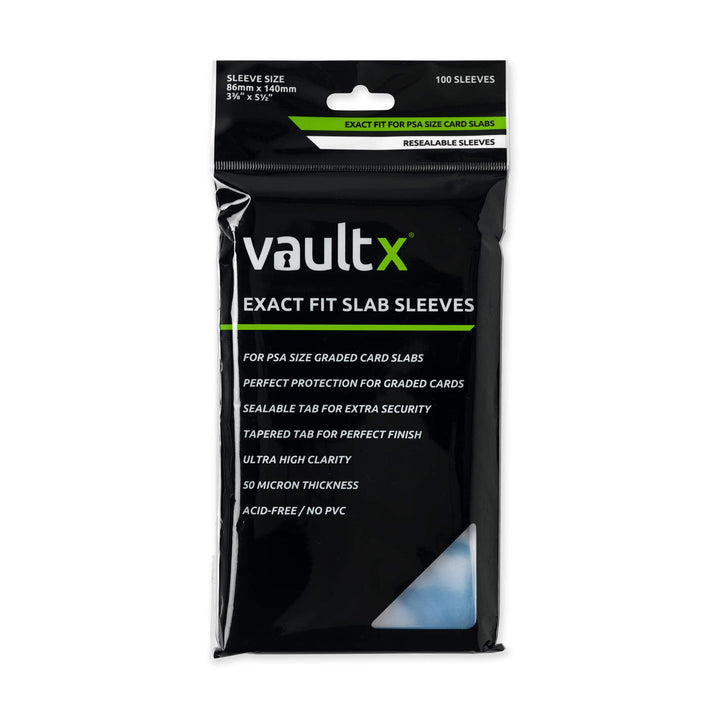 Vault X Exact Fit Slab Sleeves (For PSA Size Slabs) (100 Sleeves)
