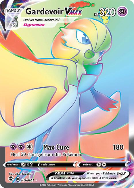 Pokemon Champion's Path Gardevoir VMAX 076/073 Secret Rare Holo Card - stylecreep.com