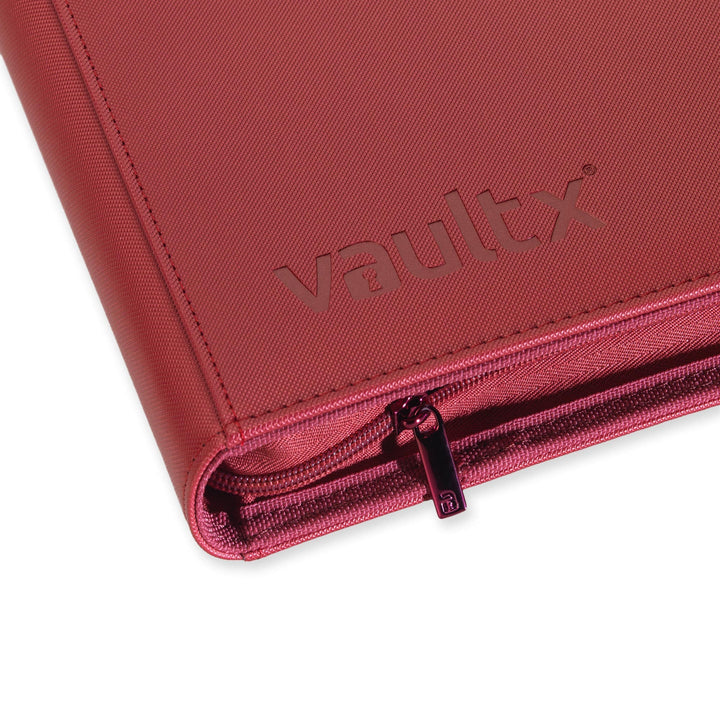 Vault X Exo-Tec Zip Binder 9-Pocket Metallic Red - stylecreep.com