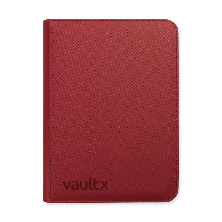 Vault X Exo-Tec Zip Binder 9-Pocket Metallic Red - stylecreep.com