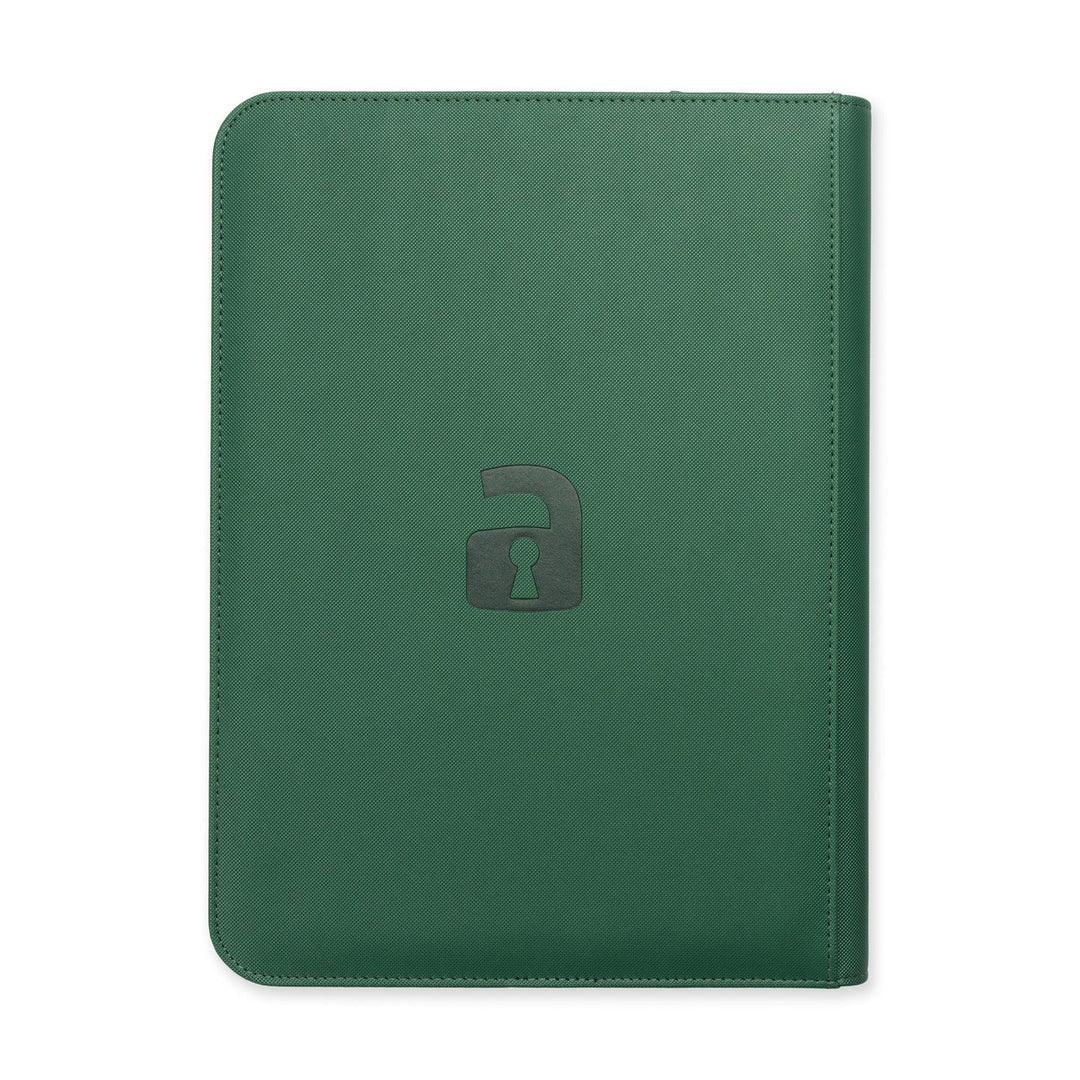 Vault X Exo-Tec Zip Binder 9-Pocket Metallic Green - stylecreep.com