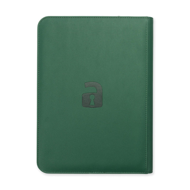 Vault X Exo-Tec Zip Binder 9-Pocket Metallic Green - stylecreep.com