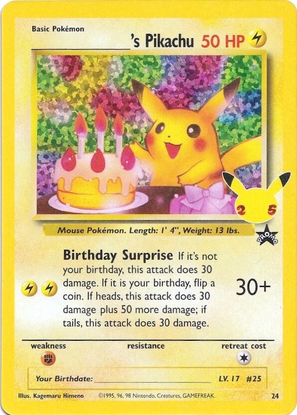 Pokemon Celebrations ______'s Pikachu 24/53 Classic Collection Holo Card - stylecreep.com
