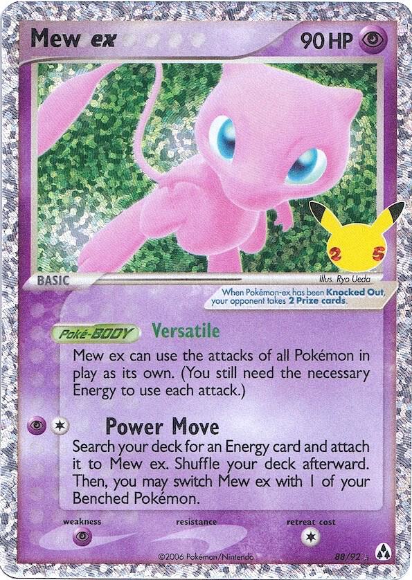 Pokemon Celebrations Mew ex 88/92 Classic Collection Holo Card - stylecreep.com