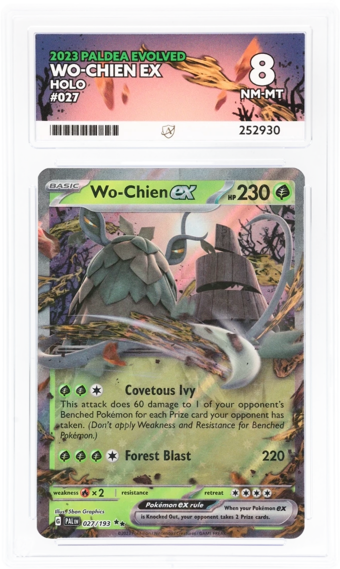Pokemon Graded Card - Wo-Chien 027/193 - Ace NM-MT 8 (252930)