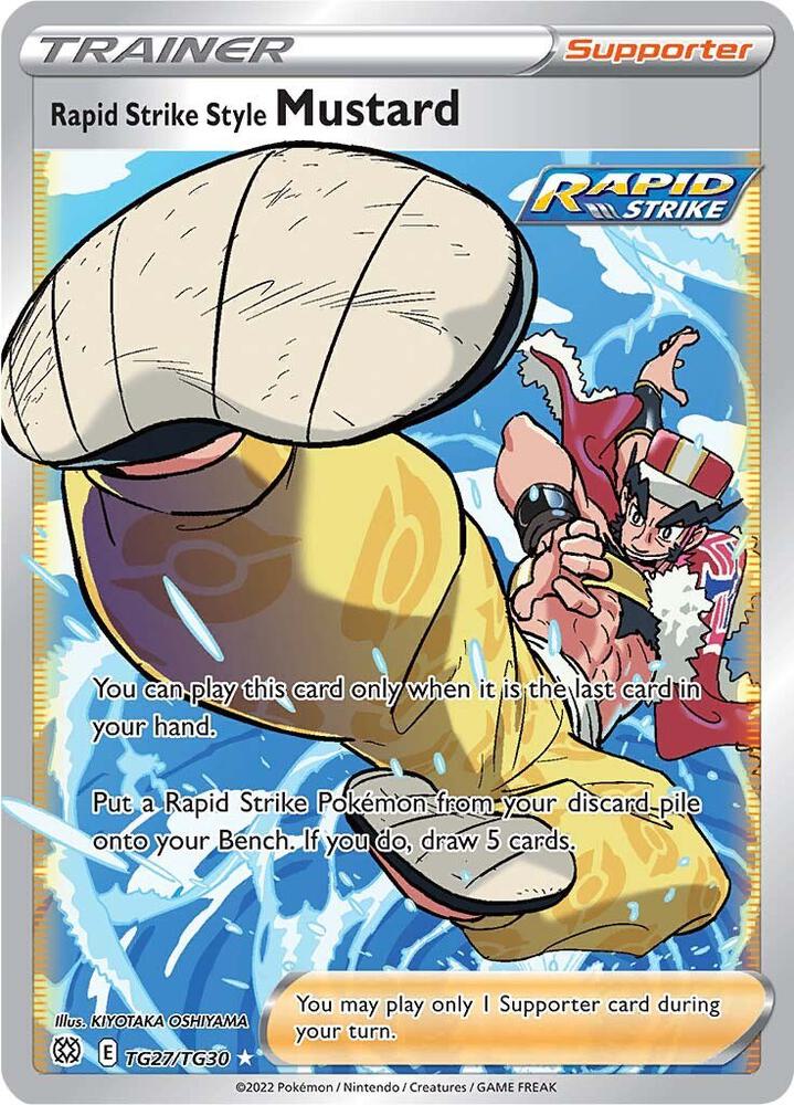 Pokemon Brilliant Stars Rapid Strike Style Mustard TG27/TG30 Ultra Rare Holofoil Card - stylecreep.com