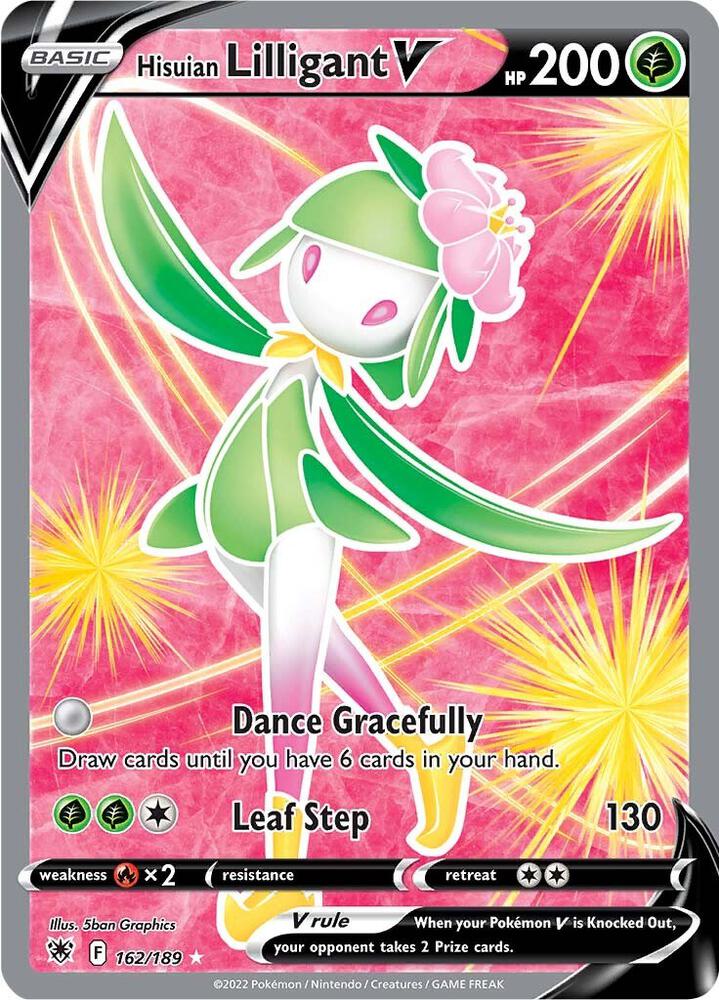 Pokemon Astral Radiance Hisuian Lilligant V 162/189 Ultra Rare Holo Card - stylecreep.com
