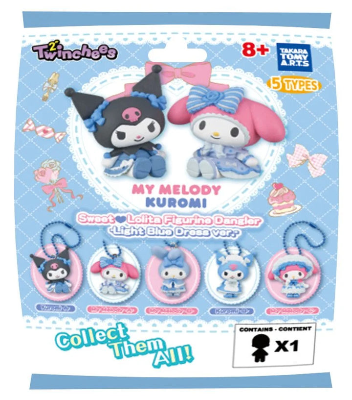 Twinchees My Melody Kuromi Sweet Lolita Danglers Figurine Blind Bag (1 Supplied)
