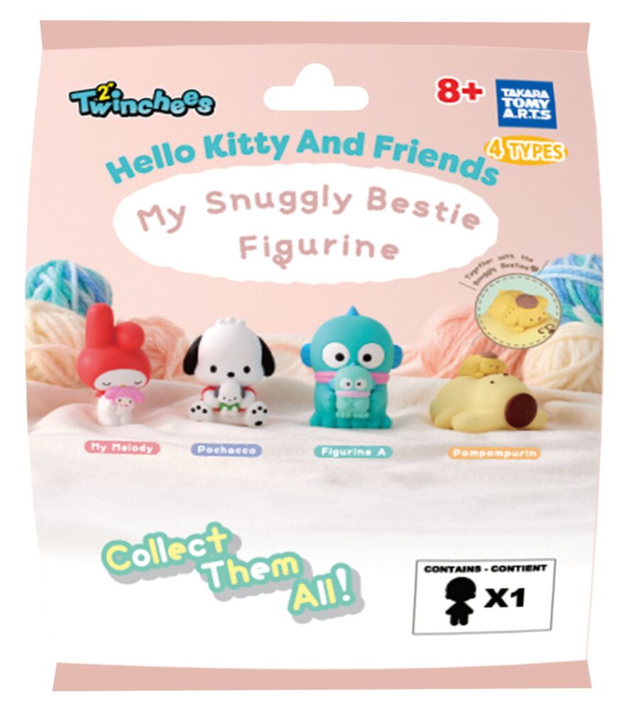 Twinchees Hello Kitty My Snuggly Bestie Figurine Blind Bag (1 Supplied)