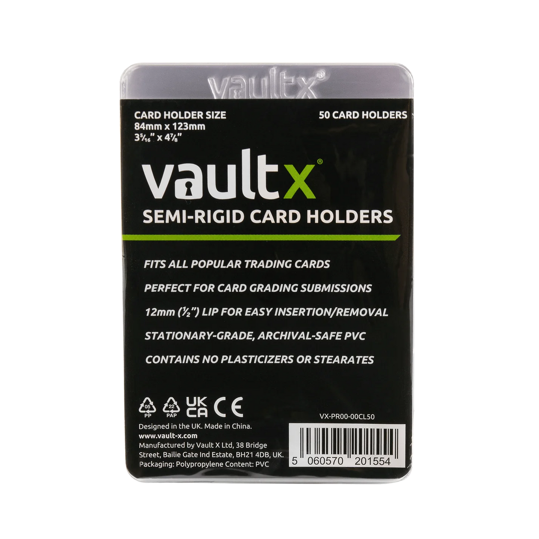 Vault X Semi-Rigid Card Holders (50PK) - stylecreep.com