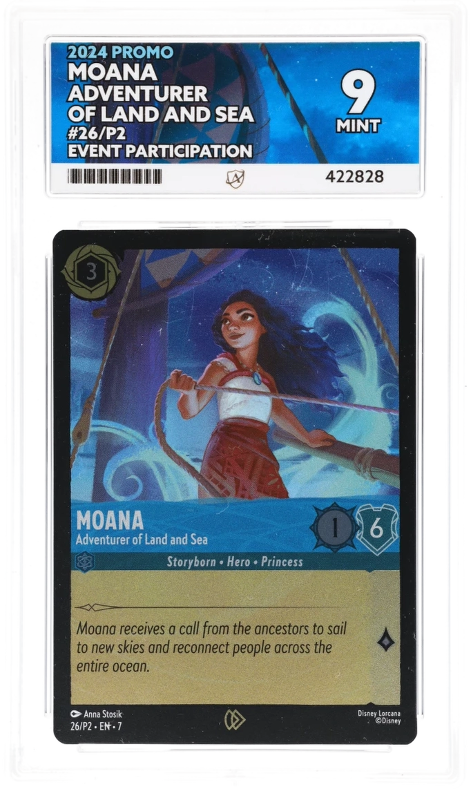 Lorcana Graded Card - Moana Event Promo 26/P2 - Ace Mint 9 (422828)