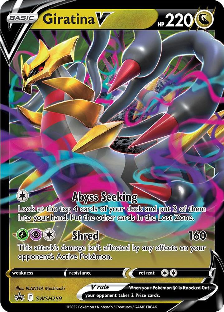 Pokemon Sword & Shield Promo Giratina V SWSH259 Holo Card