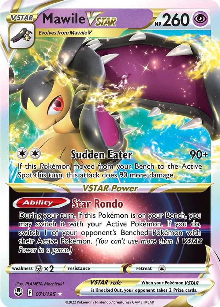 Pokemon Silver Tempest Mawile VSTAR 071/195 Ultra Rare Holo Card - stylecreep.com