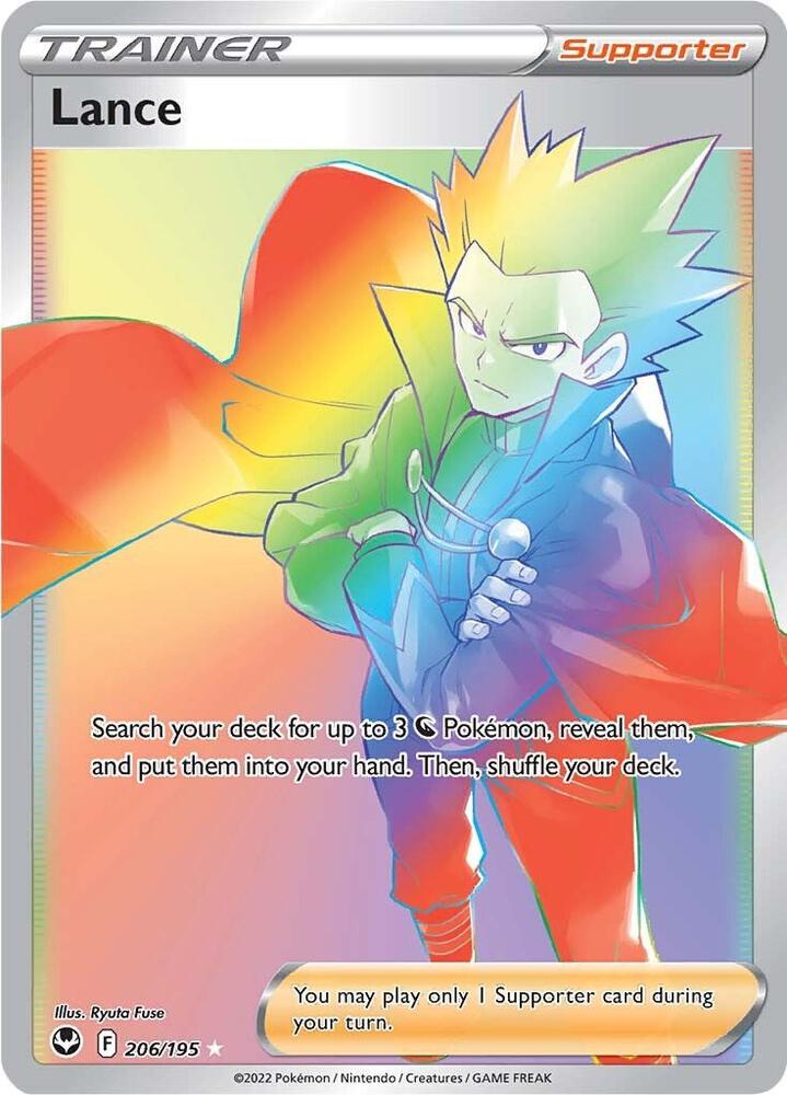 Pokemon Silver Tempest Lance (Secret) 206/195 Secret Rare Holofoil Card - stylecreep.com