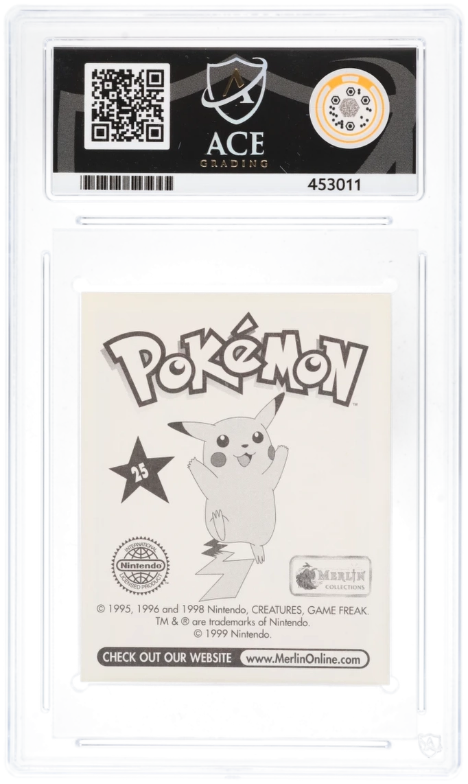 Pokemon Graded Card - Pikachu  - Ace Authenticated (453011)