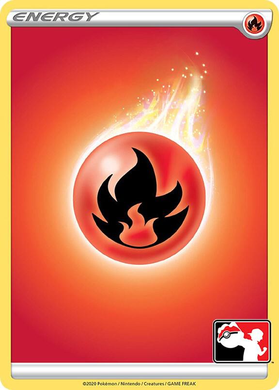 Pokemon Prize Pack Series One Fire Energy Holofoil Card - stylecreep.com