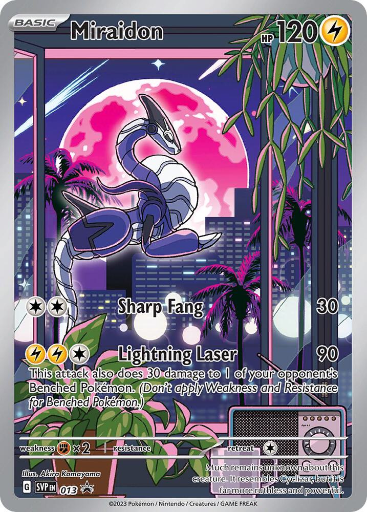 Pokemon Scarlet & Violet Promo Miraidon 013 Promo Holofoil Card