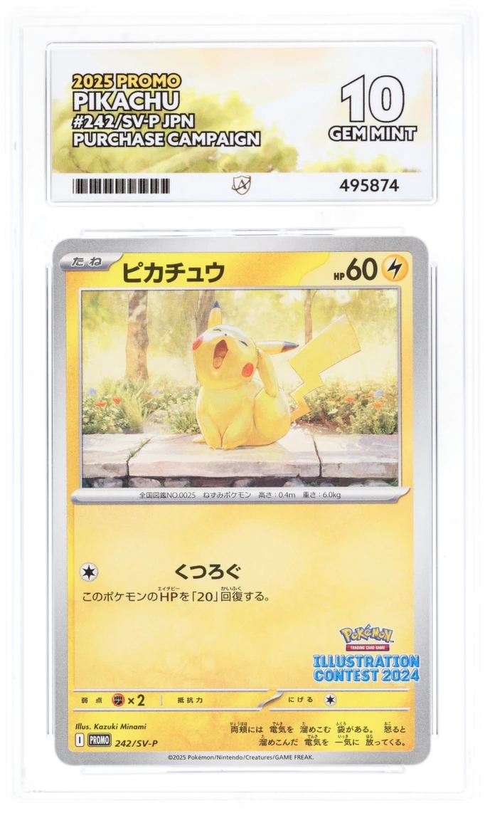 Pokemon Graded Card - Pikachu 242/SV-P - Ace Gem Mint 10 (84446)
