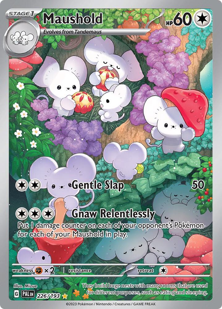 Pokemon Paldea Evolved Maushold 226/193 Illustration Rare Holofoil Card