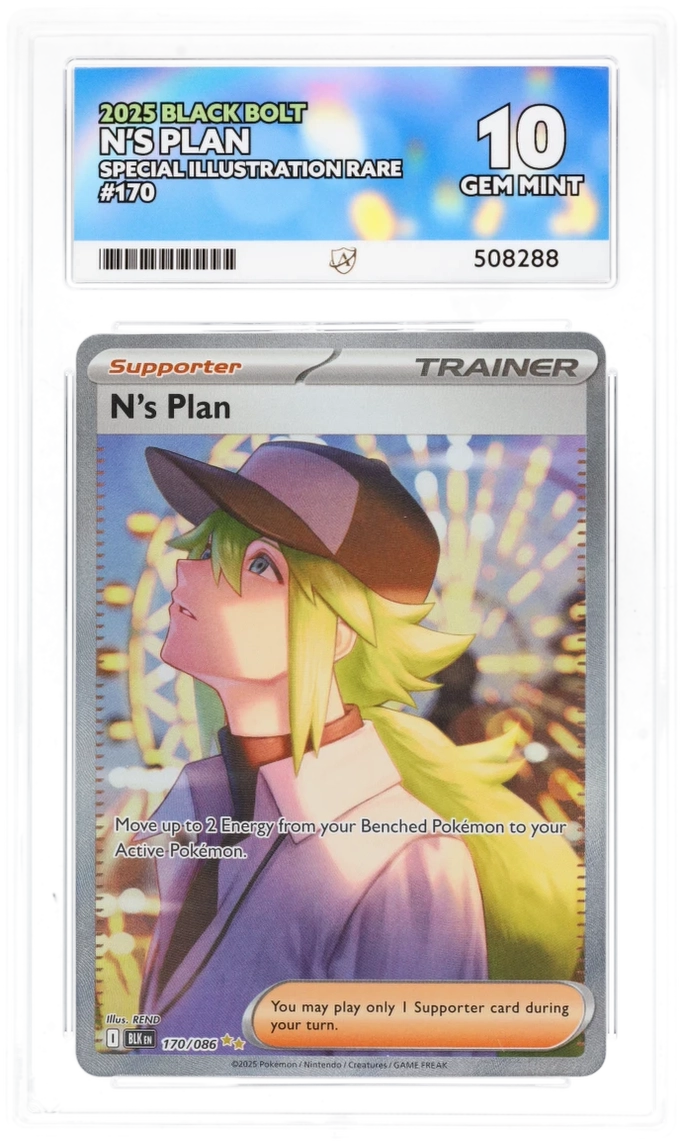 Pokemon Graded Card - N's Plan 170/086 - Ace Gem Mint 10 (508288)