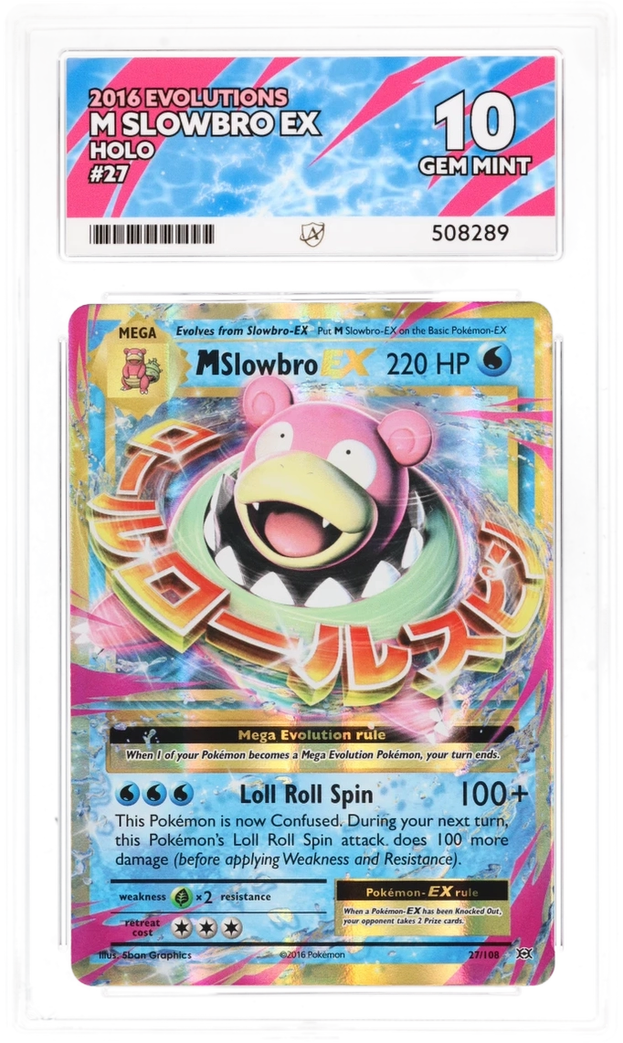 Pokemon Graded Card - M Slowbro EX 27/108