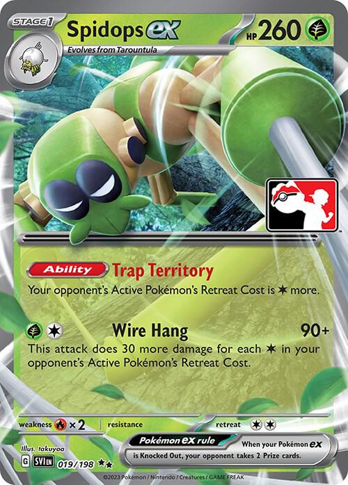Pokemon Prize Pack Series Spidops ex 019/198 Double Rare Holofoil Card - stylecreep.com