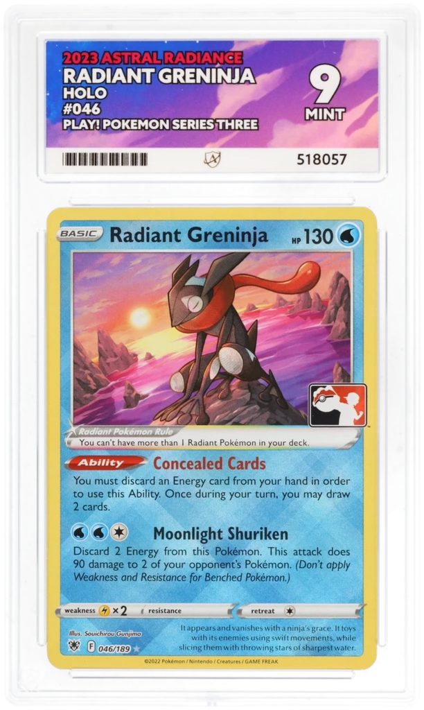 radiant greninja pokemon card POKÉMON 2022 RADIANT GRENINJA (ASTRAL RADIANCE) #046 PSA GEM MT 10 main image 0