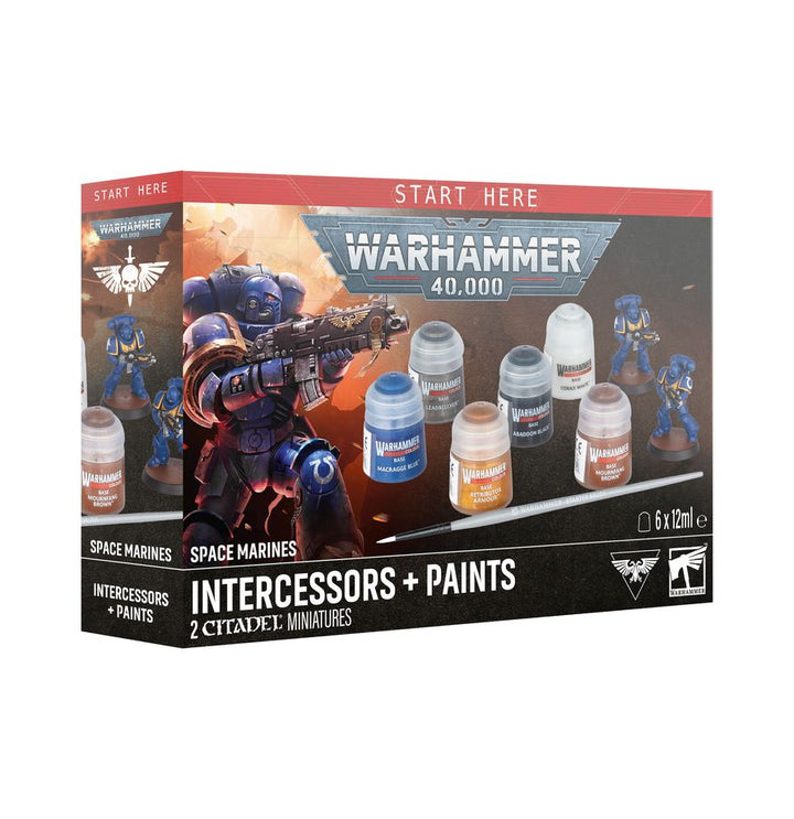 SPACE MARINES: INTERCESSORS + PAINTS (PRE-ORDER 25/07)