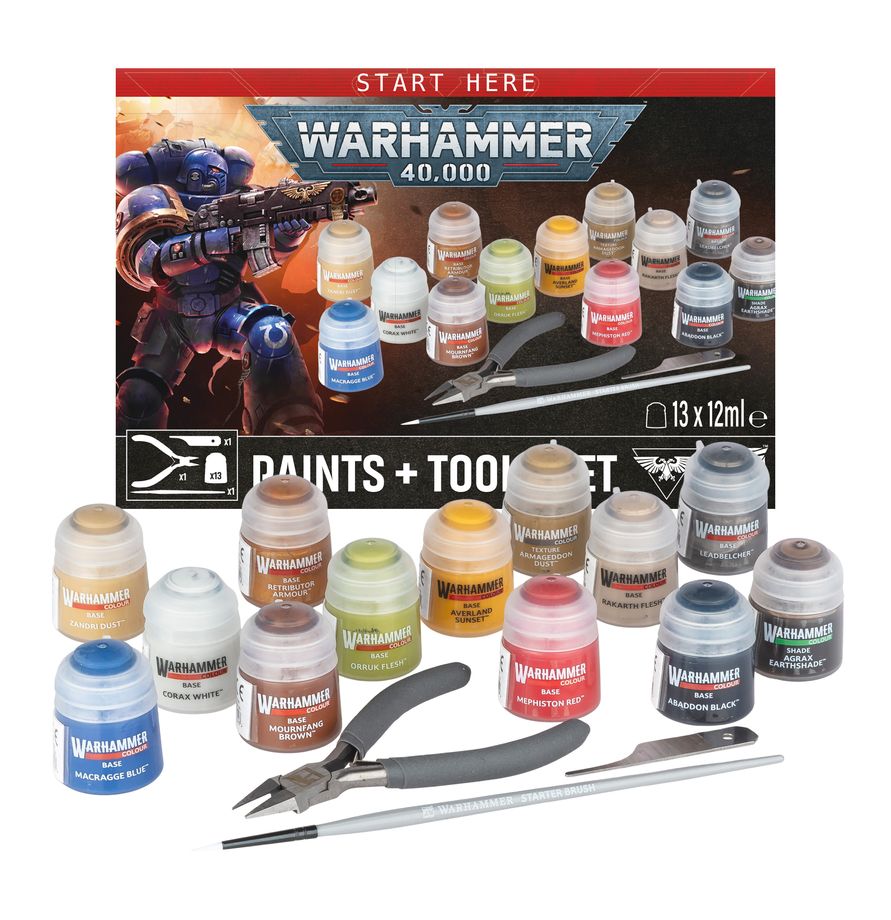 40K PAINTS + TOOLS SET (PRE-ORDER 25/07)