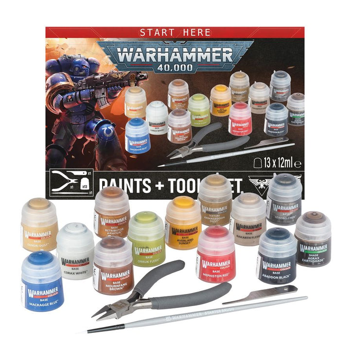 40K PAINTS + TOOLS SET (PRE-ORDER 25/07)