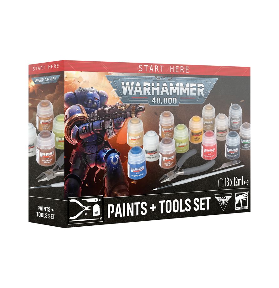 40K PAINTS + TOOLS SET (PRE-ORDER 25/07)