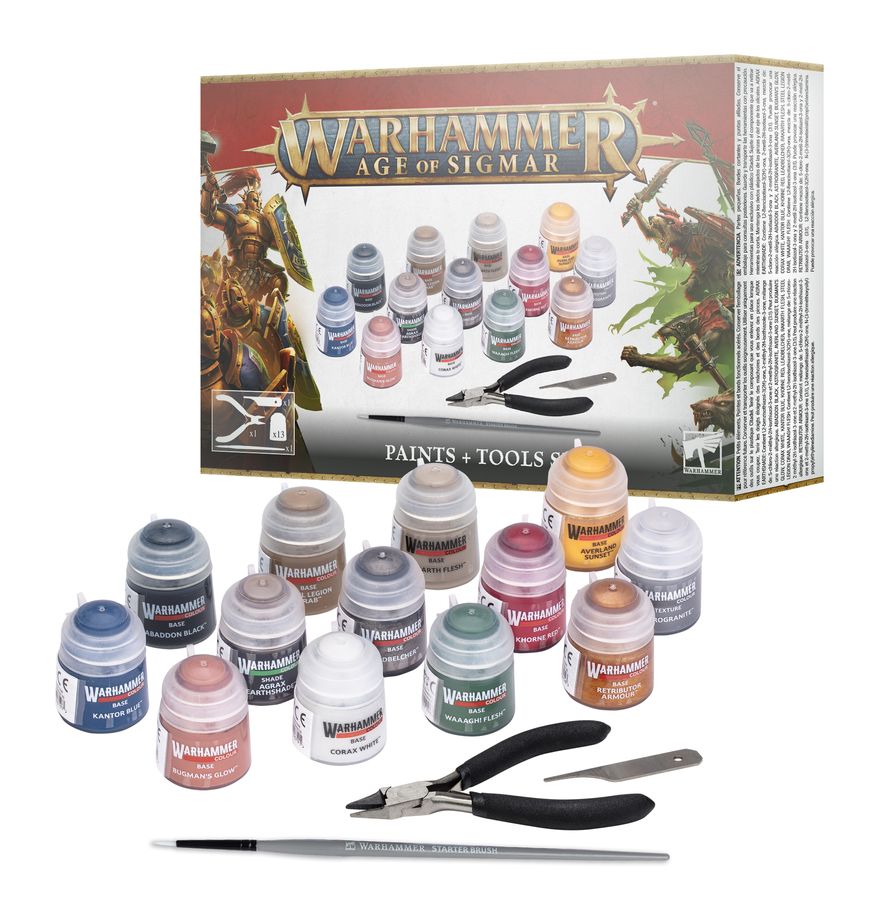 AGE OF SIGMAR: PAINTS + TOOLS SET