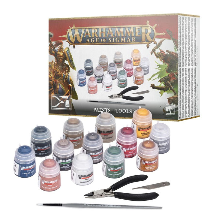 AGE OF SIGMAR: PAINTS + TOOLS SET