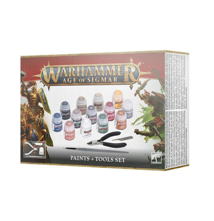 AGE OF SIGMAR: PAINTS + TOOLS SET