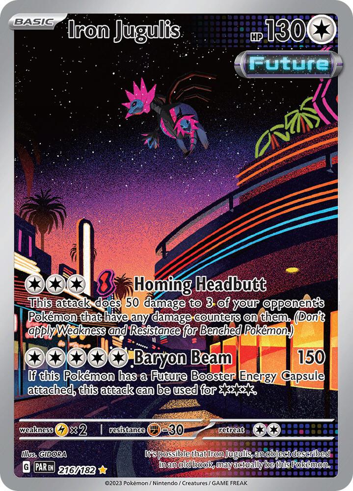 Pokemon Paradox Rift Iron Jungulis 216/182 Illustration Rare Holofoil Card - stylecreep.com