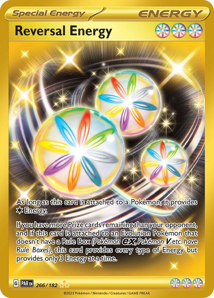 Pokemon Paradox Rift Reversal Energy 266/182 Hyper Rare Holofoil Card