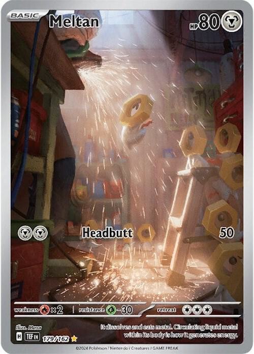 Pokemon Temporal Forces Meltan 179/162 Illustration Rare Holofoil Card - stylecreep.com