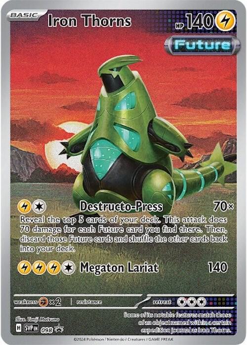 Pokemon Scarlet & Violet Promo Iron Thorns 098 Promo Holofoil Card