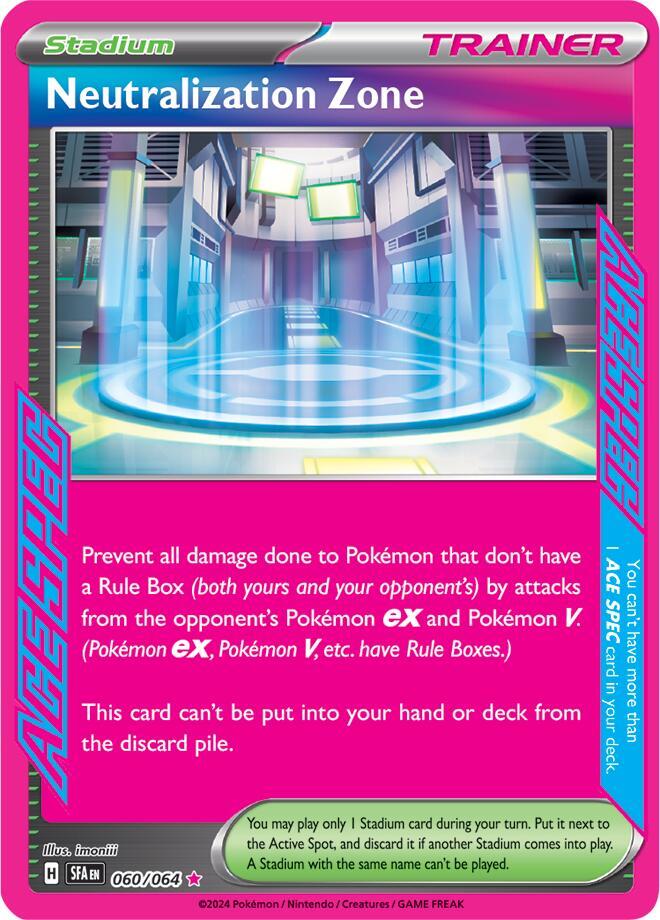 Pokemon Shrouded Fable Neutralization Zone 060/064 ACE SPEC Rare Holo Card - stylecreep.com