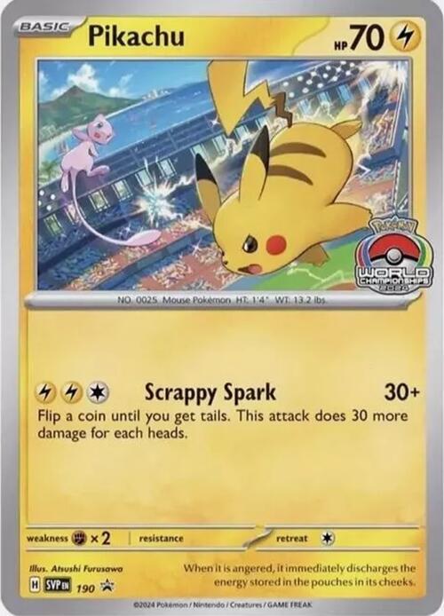 Pokemon Scarlet & Violet Promo Pikachu 190 Normal Card - stylecreep.com
