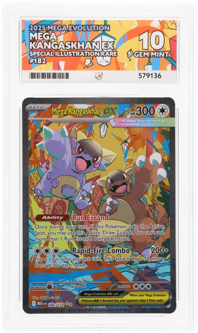 Pokemon Graded Card - Mega Kangaskhan ex - 182/132 Ace Gem Mint 10 (579136)