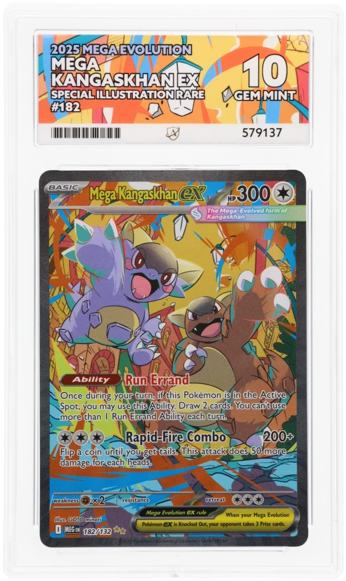 Pokemon Graded Card - Mega Kangaskhan ex - 182/132 - Ace Gem Mint 10 (579137)