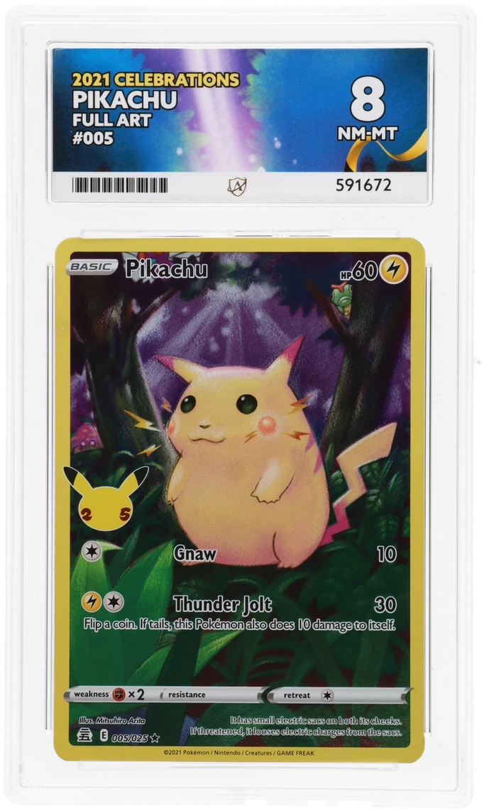 Pokemon Graded Card - Pikachu 005/035 - Ace NM-MT 8 (591672)